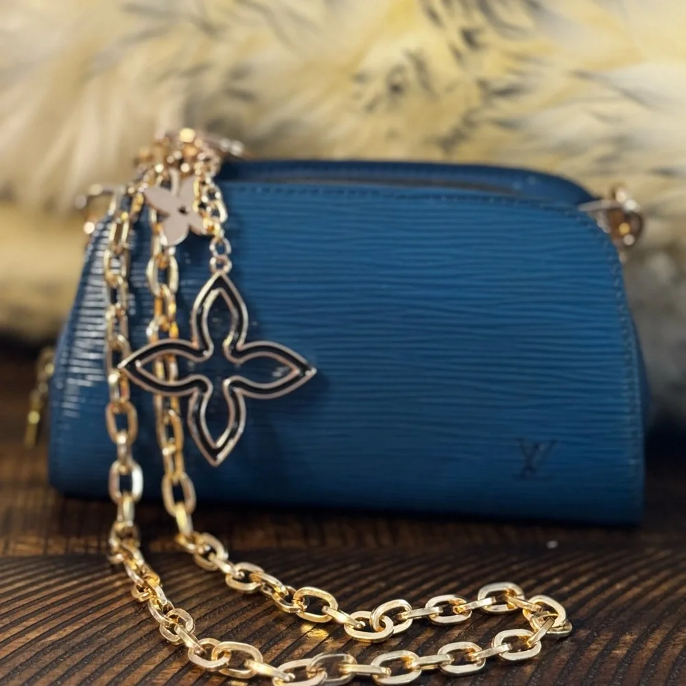 Louis Vuitton
Epi Leather Dauphine Cosmetic Bag 
Converted Crossbody